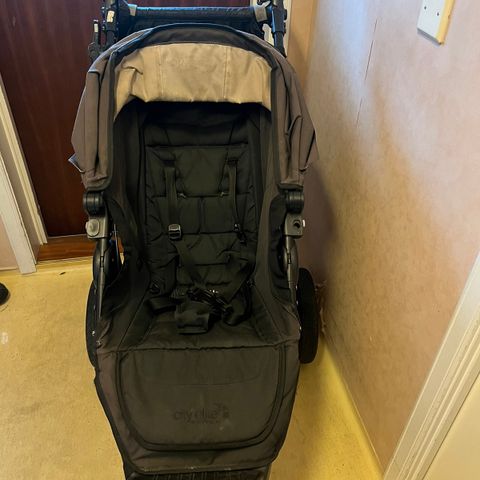 Baby jogger City Elite med bag- og sportsdel, ståbrett mm