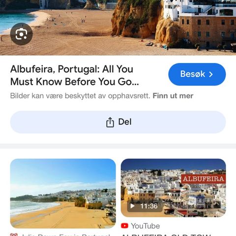 Pakke reise for 2 personer til Albufeira, 31 august til 7 september