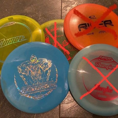 Disc golf, frisbeegolf til salgs. Innova, Discraft, Latitude 65, Westside discs.