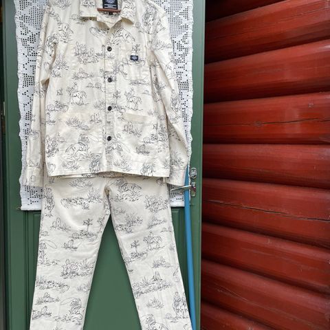 Dickies westerinspirert bukse W30/L30 og jakke S selges samlet