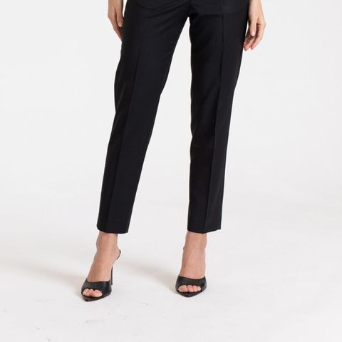 Emma Cropped Cool Wool Trousers Black str 34