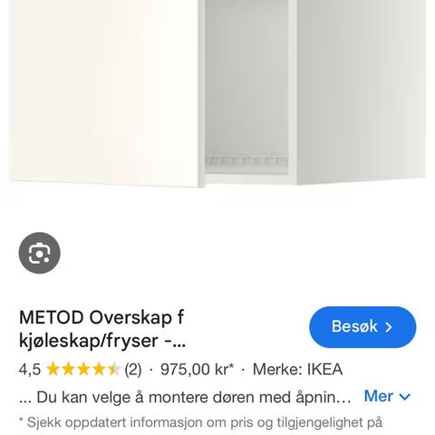 Ikea Metod skap gis bort