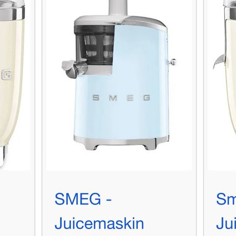 Smeg juicemaskin ny