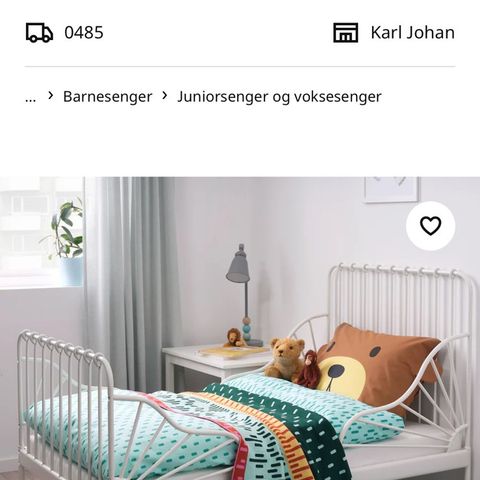 IKEA Minnen barneseng til Toddler/Junior NY PRIS