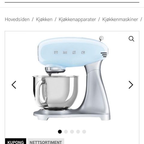 Smeg kjøkkenmaskin