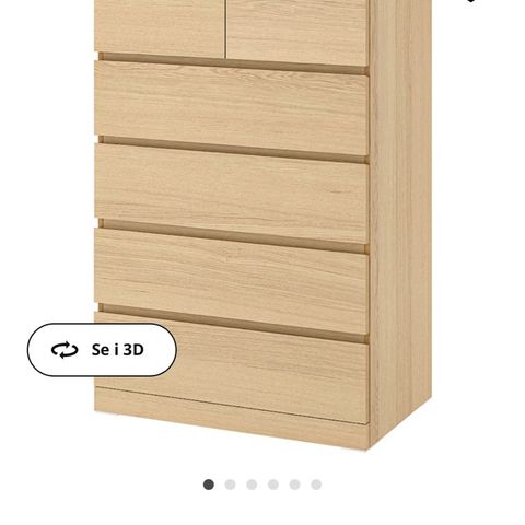 Svart malm kommode fra Ikea ønskes kjøpt