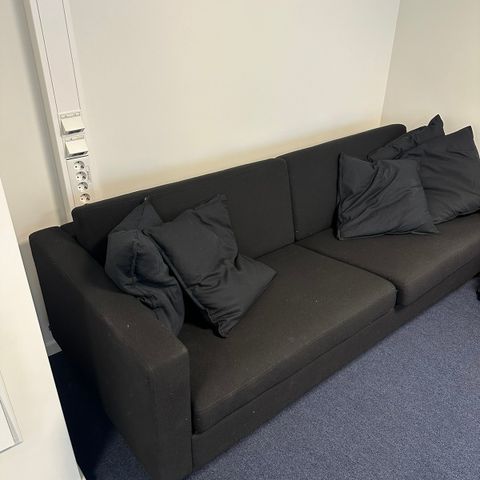 Sort EFG Pure Sofa 3-seter sofa