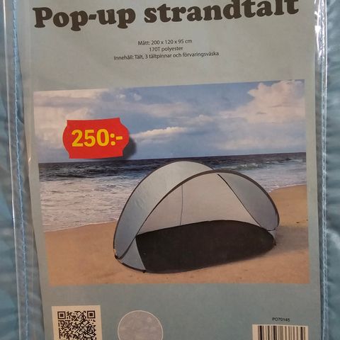 Pop-up strandtelt - ubrukt