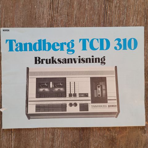 TANDBERG TCD 310 bruksanvisning