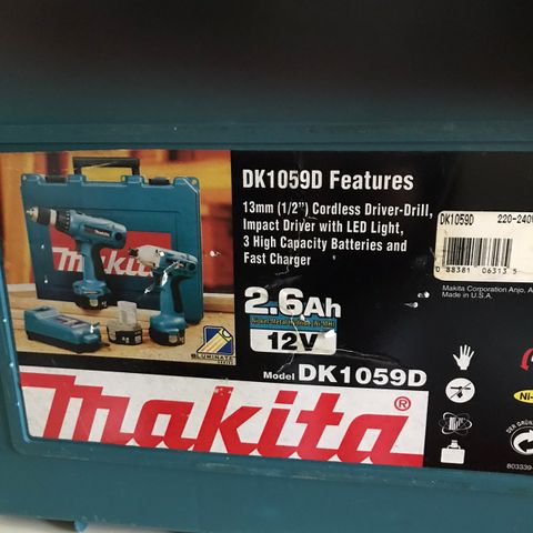 Makita drillsett med koffert