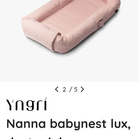 Babynest for 700kr