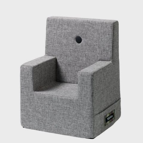 2 stk byKlipKlap Kids Chair XL - Multi grey with grey buttons