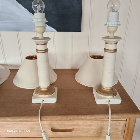 Bordlampe x 2