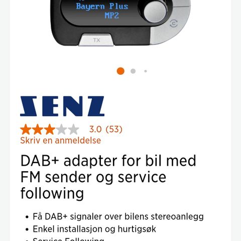 Dab radio til bil