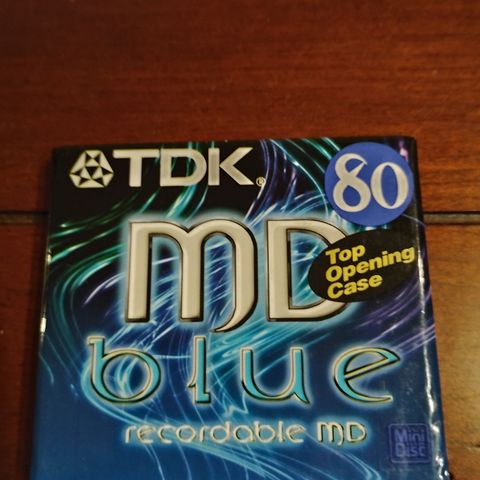 TDK MiniDisc (MD) Blue 80 – Ny og uåpnet