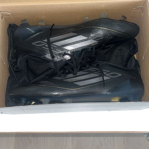 Adidas F50 Elite FG Dark Spark - sort/sølv/gull Str 43 1/3