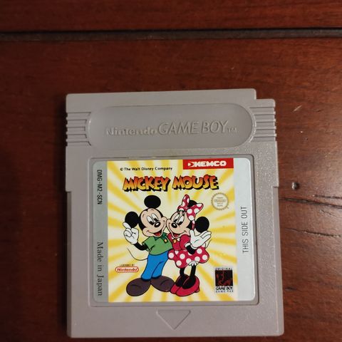 Nintendo Game Boy Spillkassett: "Mickey Mouse" av Kemco