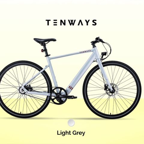 Tenways CGO600 Urban Bike Elsykkel i Light Grey (Size M)