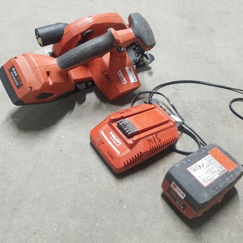 Hilti sirkelsag med 2 batterier 8ah og lader