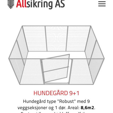 Solid hundegård