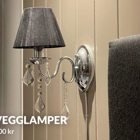 2 stk vegglamper