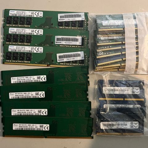 DDR4 ram for stasjonær og laptop