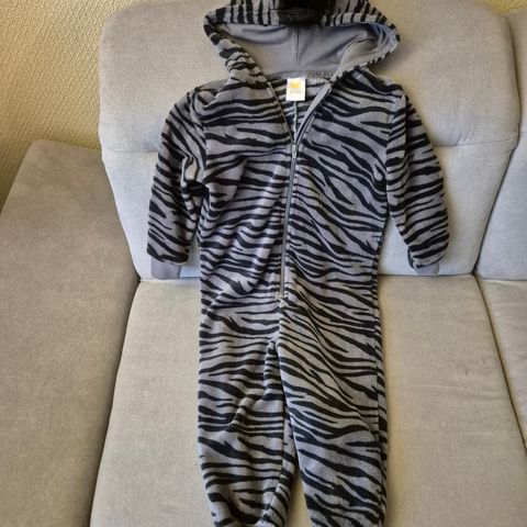 Zebra kostyme Str 98/104