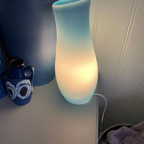 Mylonit Ikea, bordlampe i glass