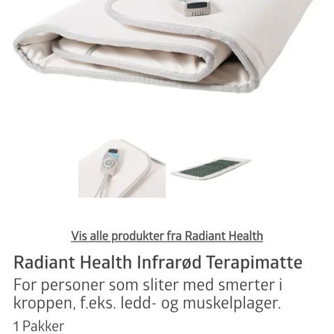 Infrarød terapimatte med jadestein