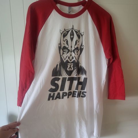 Darth Maul/Sith Happens tynn 3/4 erms genser