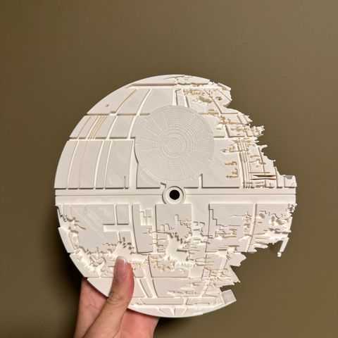 Star Wars Death Star veggklokke