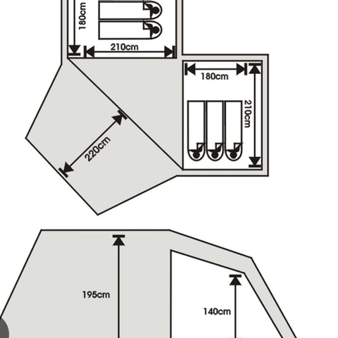 Twin camp 2 soverom.