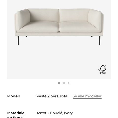 Bolia Paste 2-seter sofa