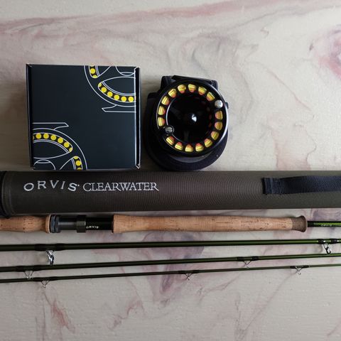 Orvis Clearwater 12 fot #8  og Danielsson F3W 7ten