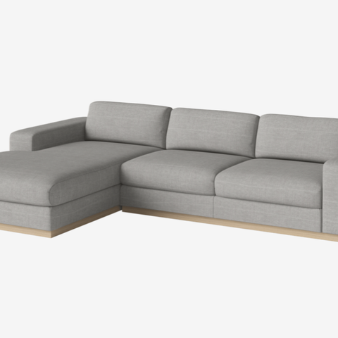 Bolia Sepia 3 pers. sofa m sjeselong venstre