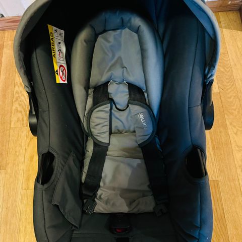 Britax Römer Primo m/base (Storm Grey) babybilstol