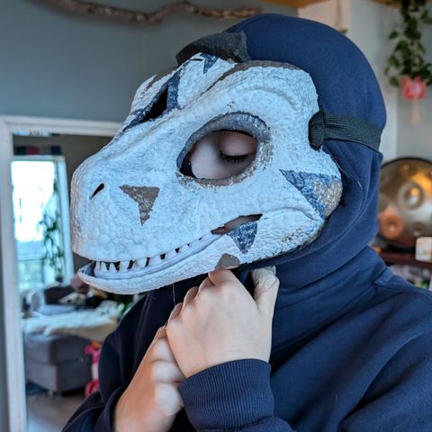 Dino head maske