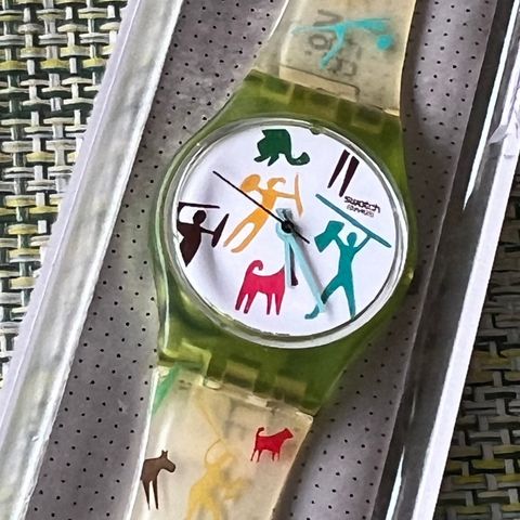 Swatch retro.  Dame/ barne klokke 1990 mod. Ubrukt