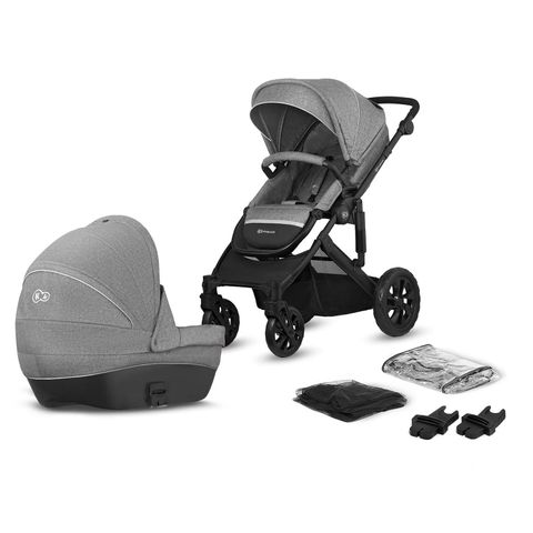 Kinderkraft Stroller Prime Lite 2 in 1 Grey