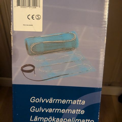 Gulvvarmematte