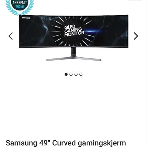 Samsung 49’’ Gaming skjerm