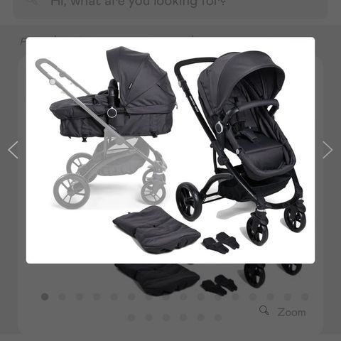 Beemoo Move 2 in 1 combi stroller (barnevogn) (like new, barely used)