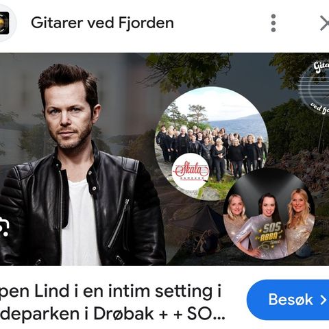 Konsertbillett Espen Lind lørdag 24. aug i Drøbak