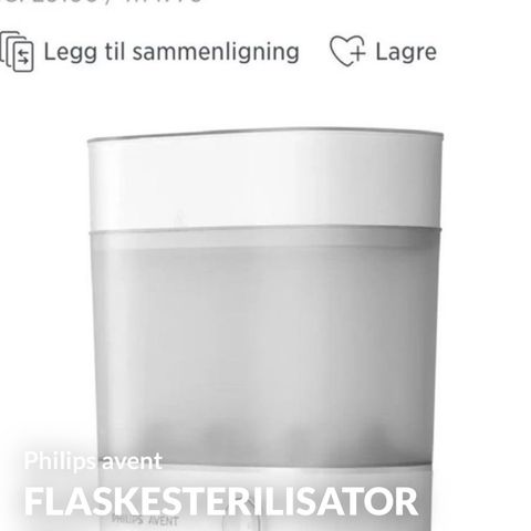 Philips flaskesterilisator