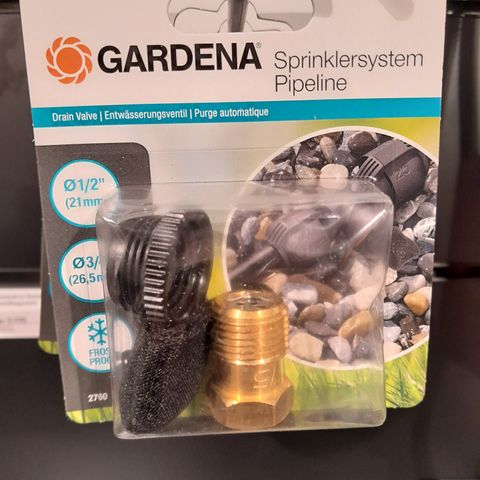 Gardena sprinklersystem pipeline - Dreneringsventil