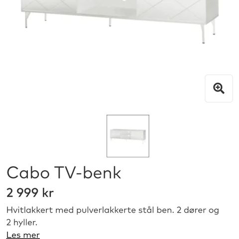 Cabo tv benk fra skeidar