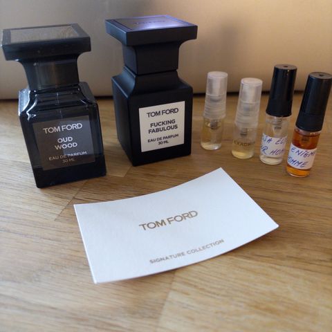 Tom Ford Oud Wood + Xerjoff/Roja/TF dekanter