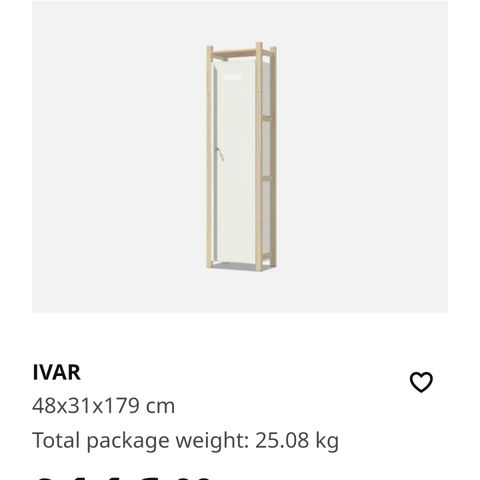 IKEA IVAR skap med dør