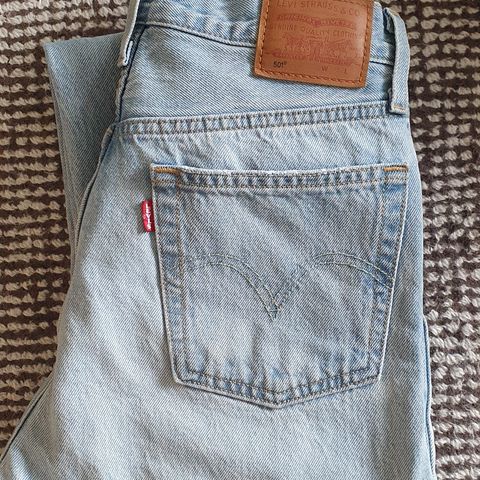 Levis 501 W26 L32 lys blå