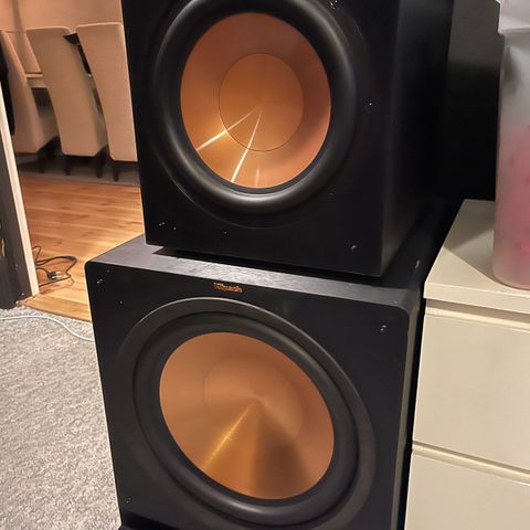 Klipsch R-115SW, gjerne med defekt forsterker kjøpes